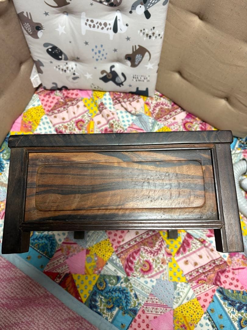 アンティーク雑貨　収納　黒柿