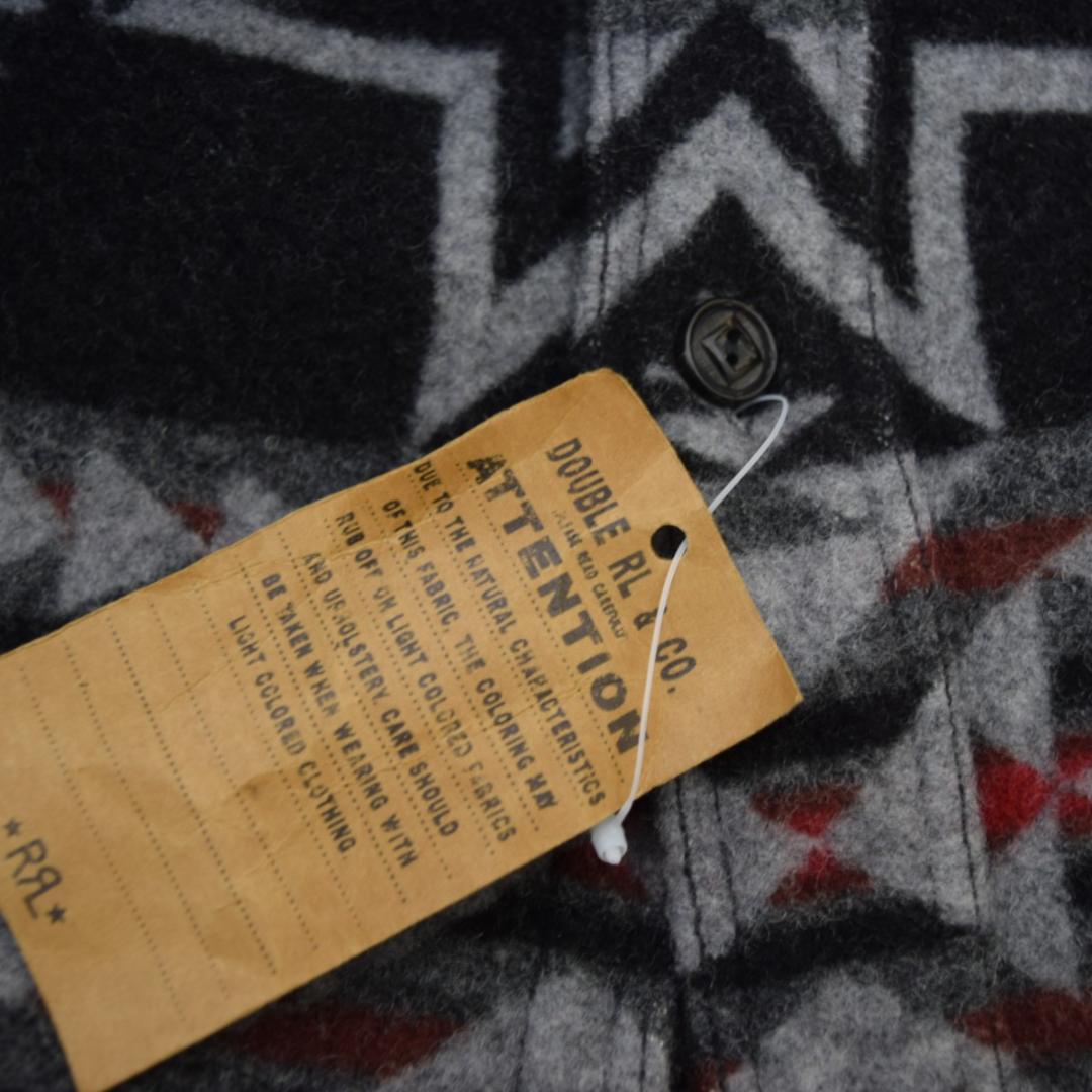 タグ付未使用 ダブルアールエル RRL ネイティブ柄ウールシャツジャケット