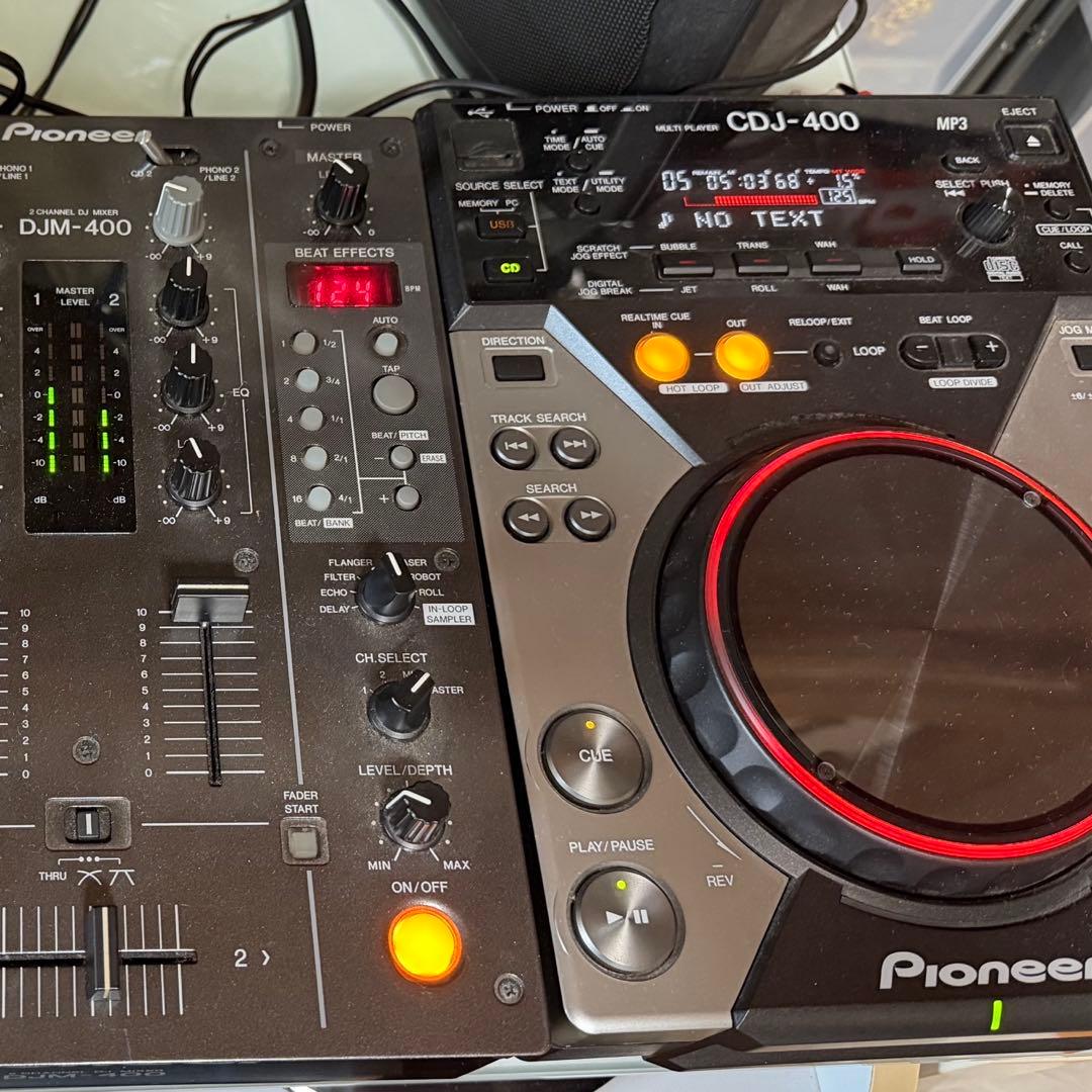 Pioneer パイオニア CDJ-400 x2 & DJM-400 セット