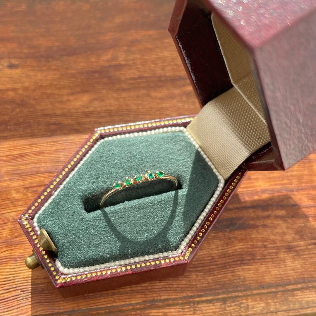 parcelle jewelry ザンビア産エメラルド リング Luce