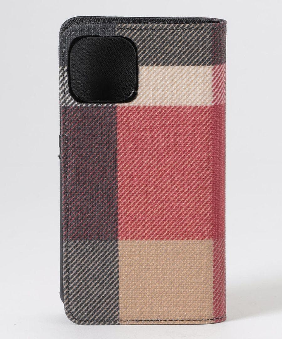 【新品タグ付き】ブルーレーベルクレストブリッジ 手帳型iPhoneケース レッド