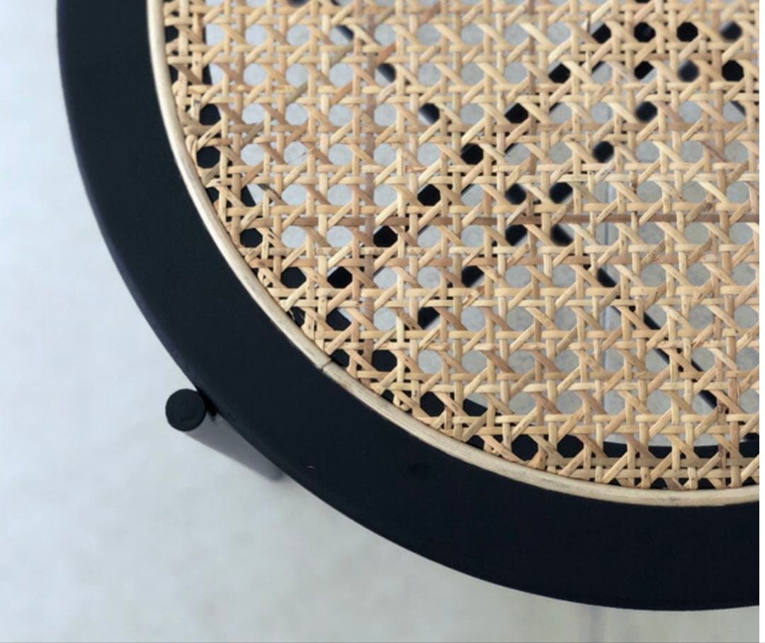 美品　ラタン　サイドテーブル