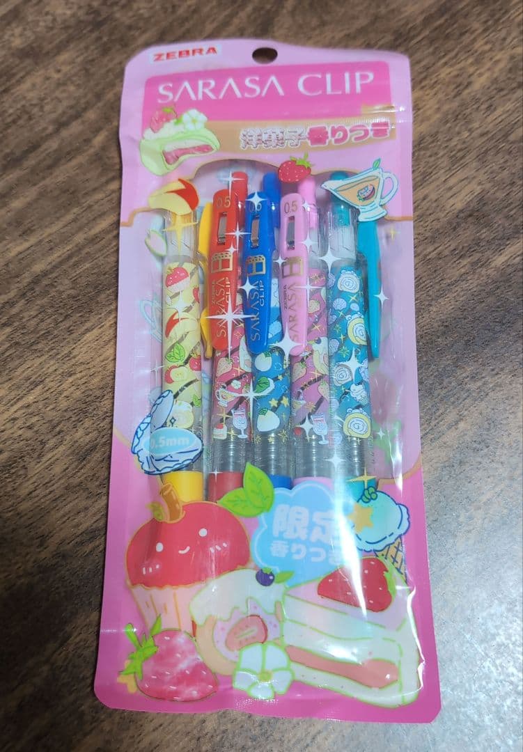 ZEBRA SARASA CLIP 0.5mm 5本入 洋菓子 香り付き