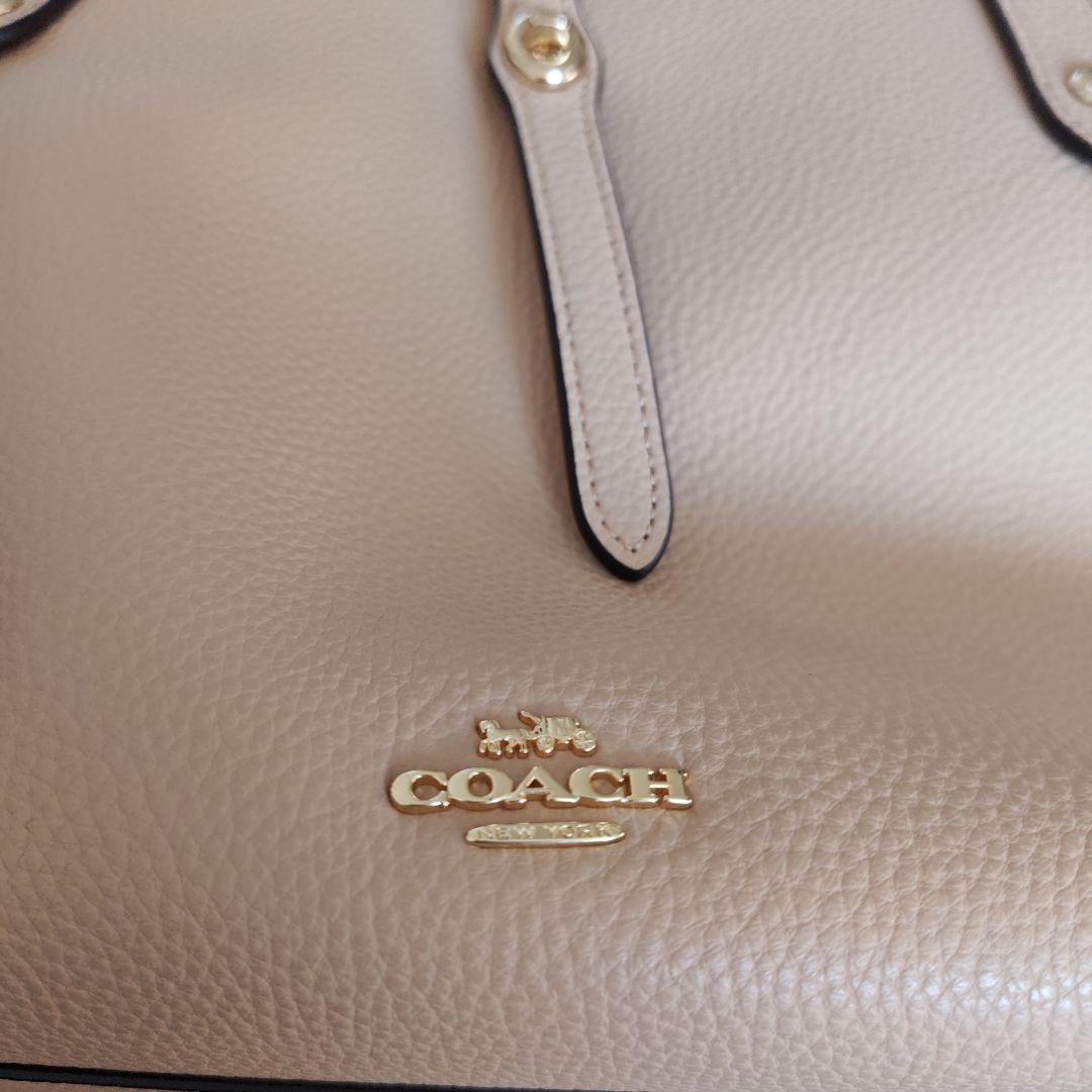 COACH ベージュ トートバッグ