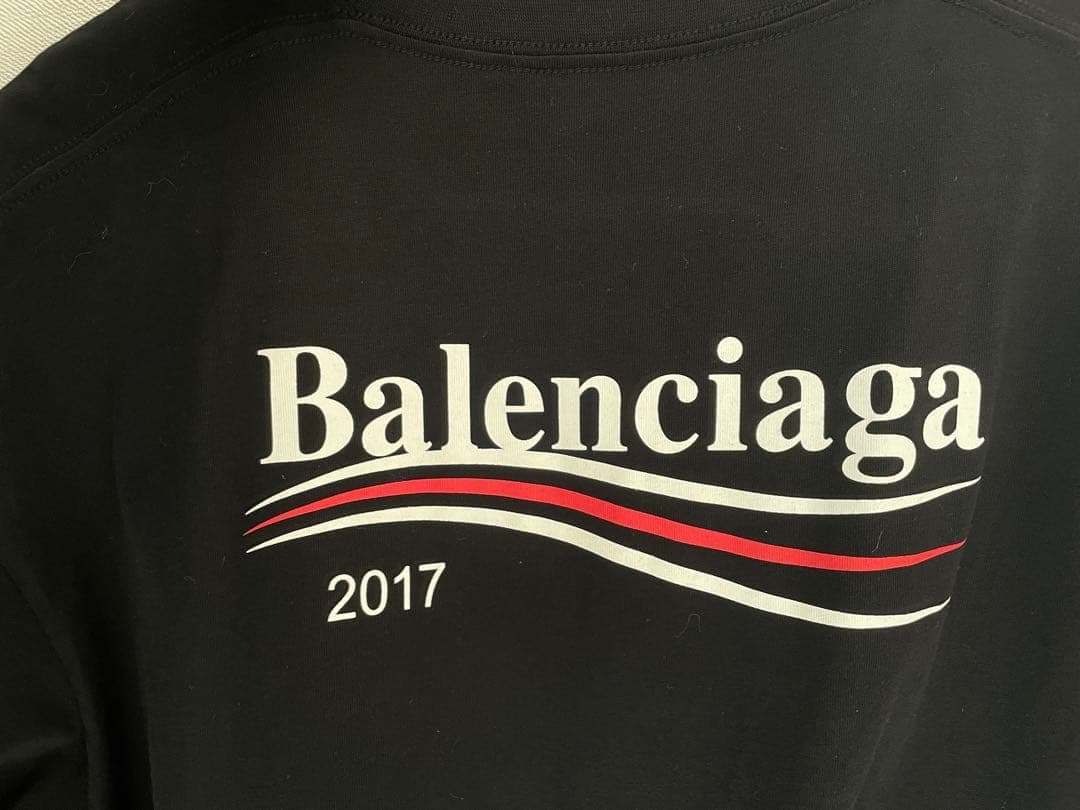 Balenciaga ブラック Tシャツ 2017