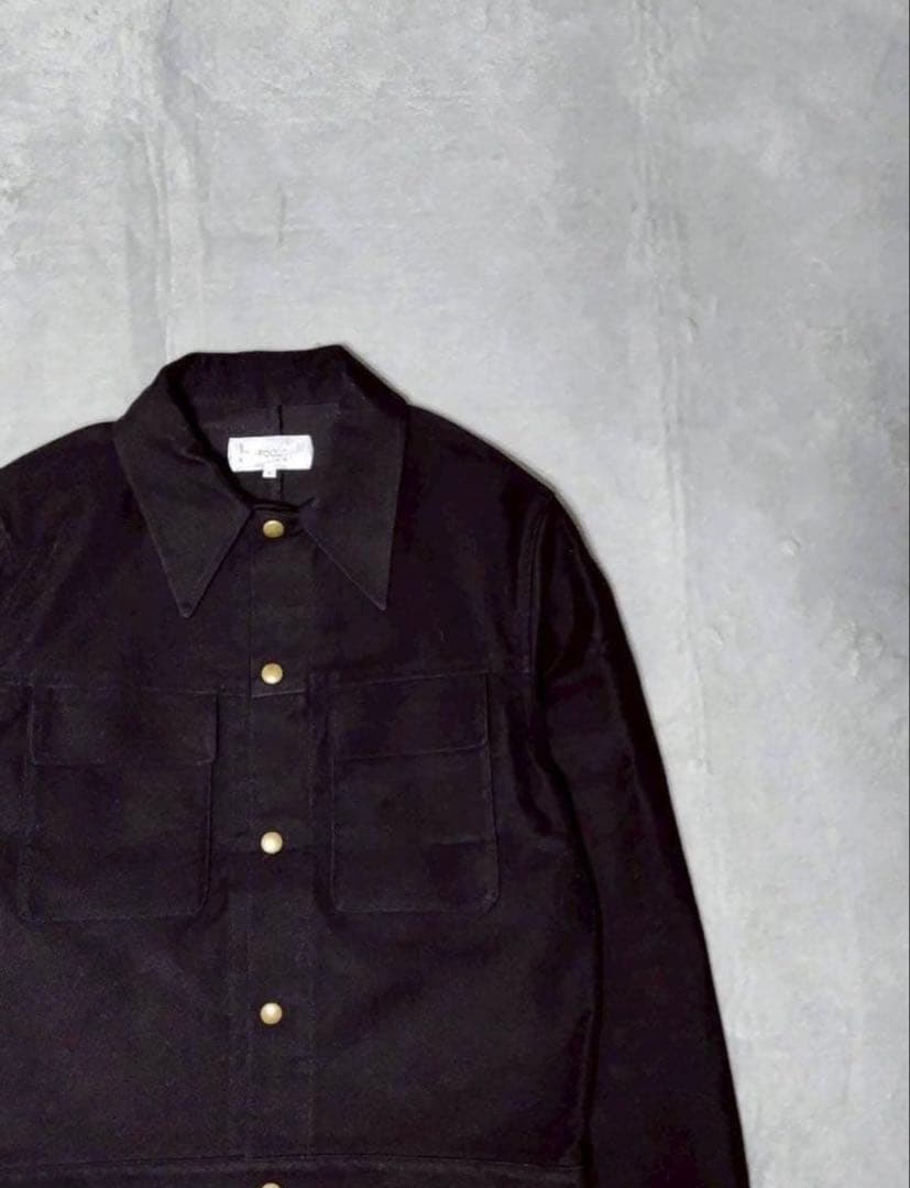 UNFOLLOW アンフォロー モールスキン ジャケット ブルゾン ブラック