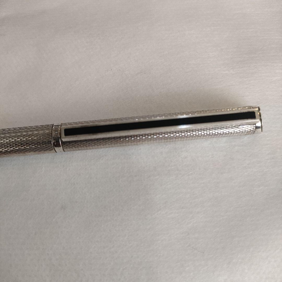 dunhill ツイスト式 ボールペン シルバー Germany　ケース付