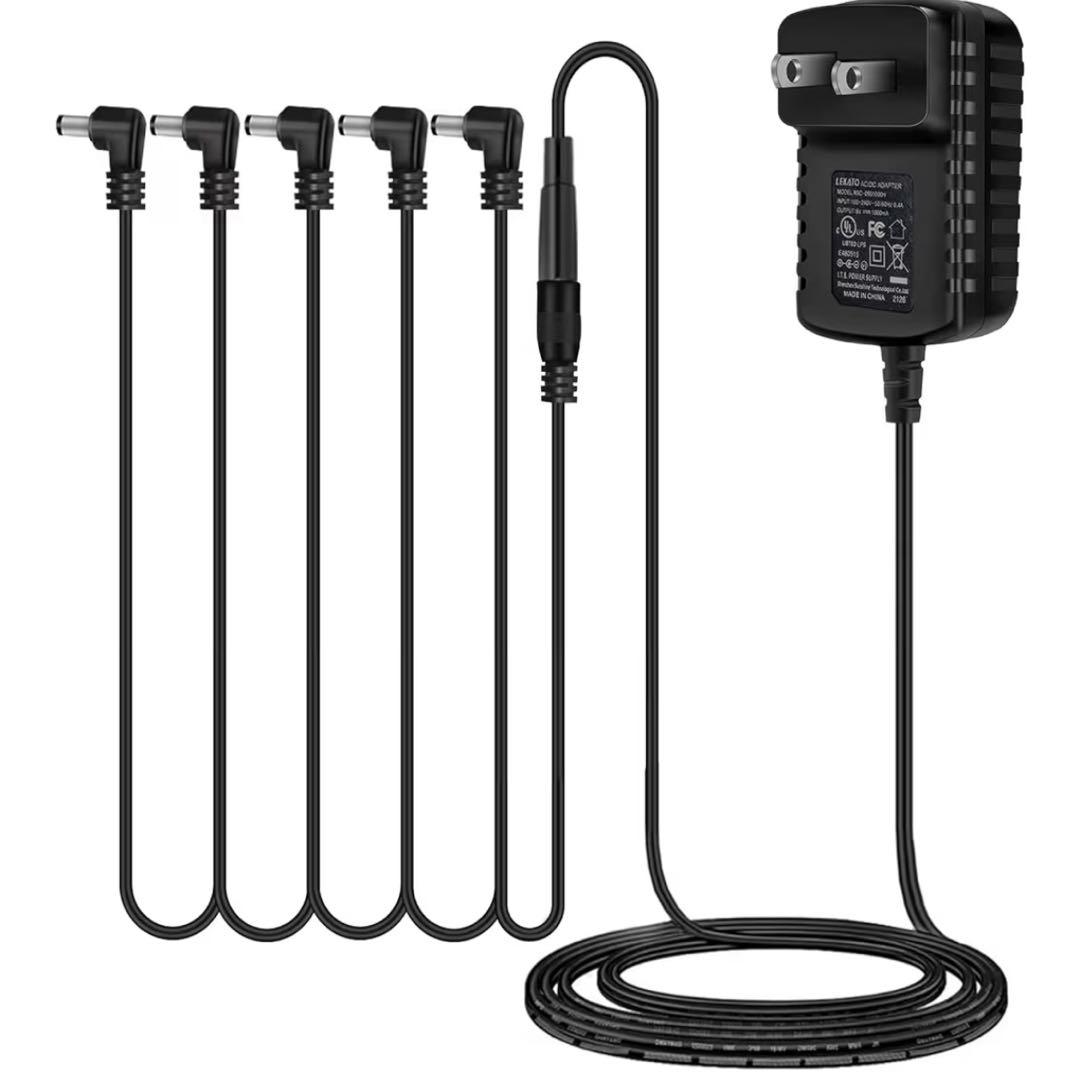 フェンダー リバーブ オーバードライブ AC DC アダプター シールド