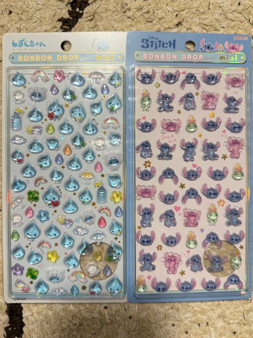 ボンボンドロップ　うるちゅるシール　15点　サンリオ　ちいかわ　ディズニー