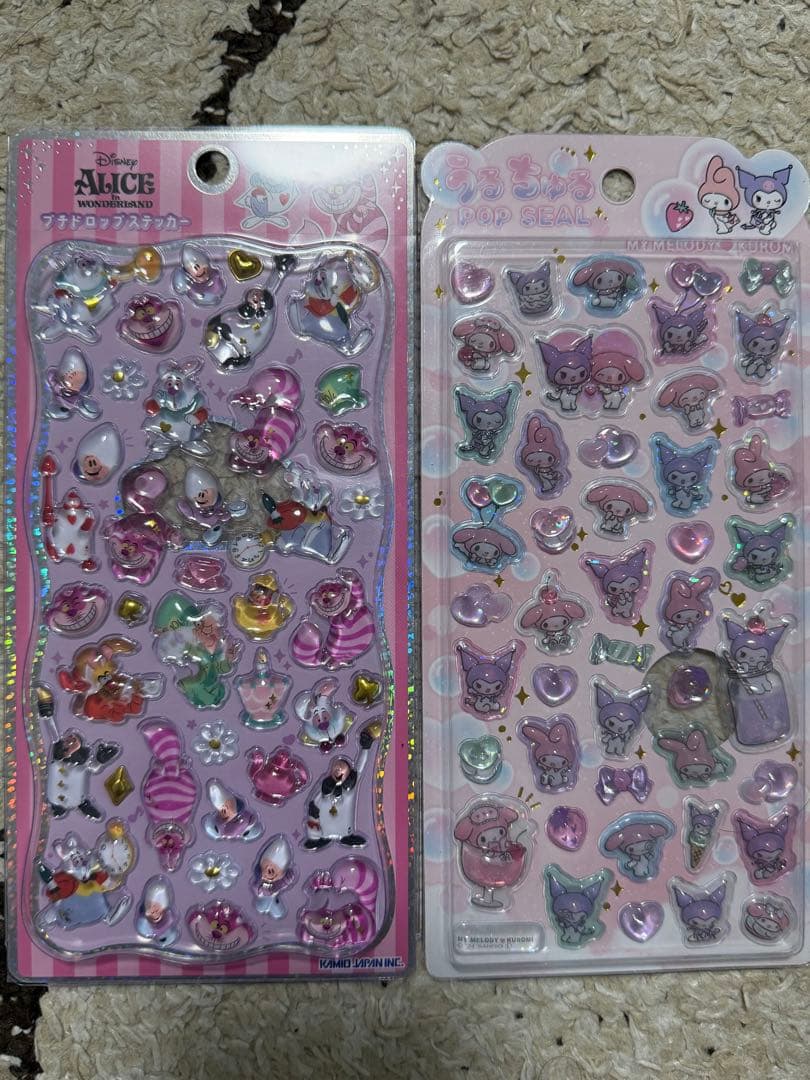 ボンボンドロップ　うるちゅるシール　15点　サンリオ　ちいかわ　ディズニー