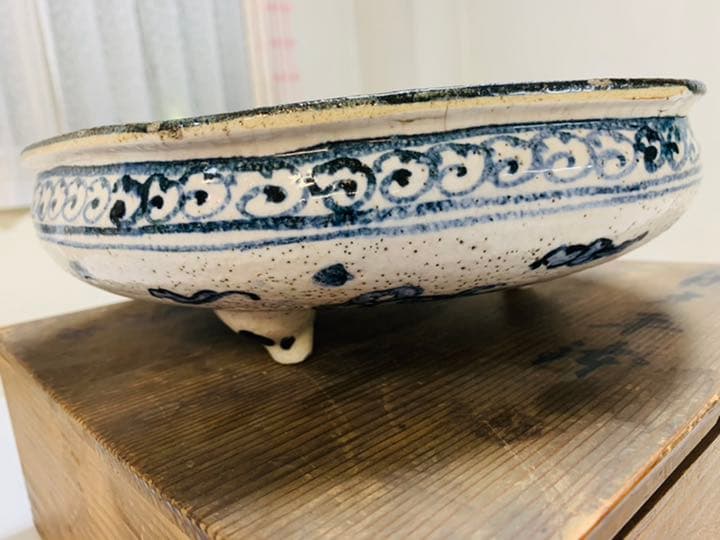 古瀬戸染付、元箱付き