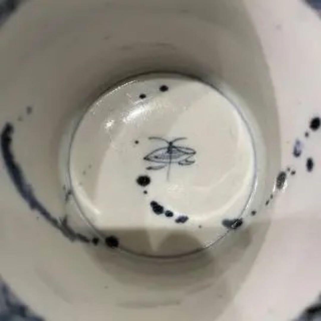 古伊万里　蕎麦猪口　帆船