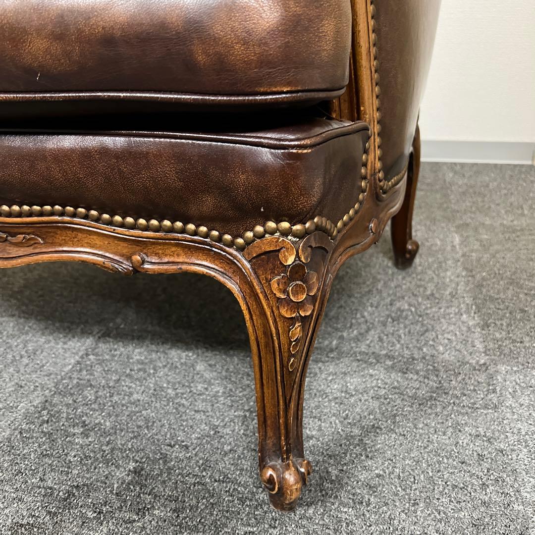 アンティーク調 チェスターフィールド ヴィンテージ ヴィクトリアン 彫刻 猫脚