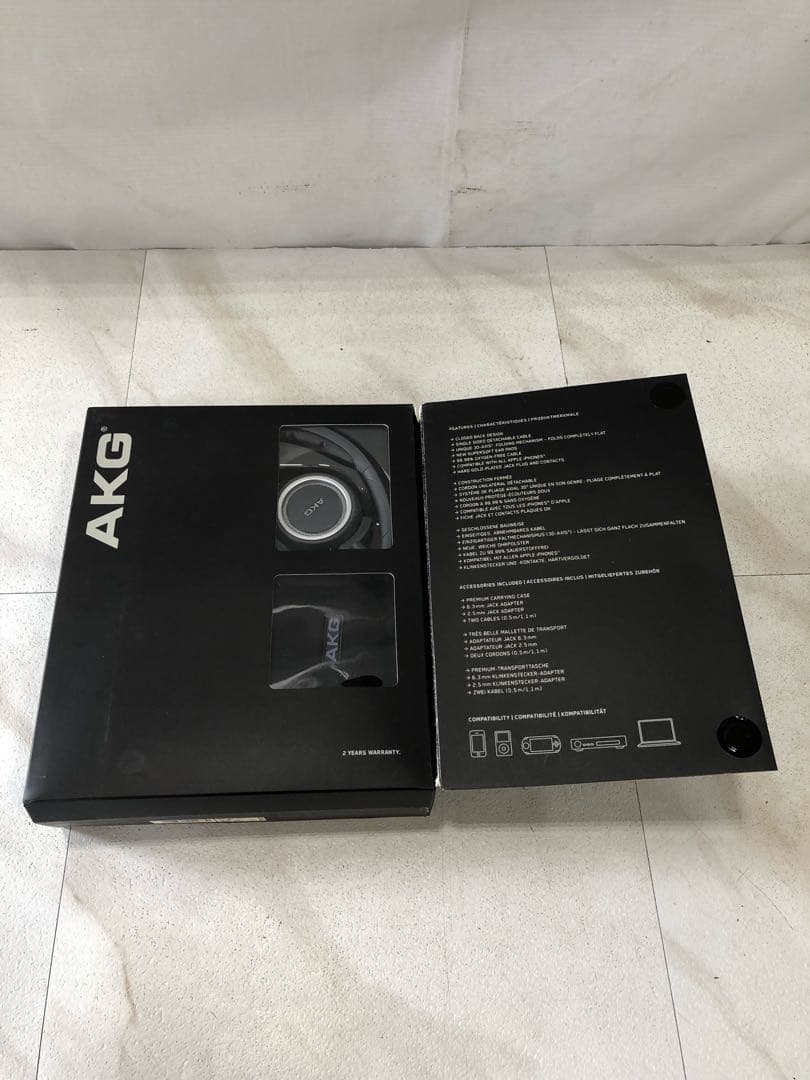 HF177【新品未開封】AKG K450 NAVY 折りたたみ式ヘッドホン