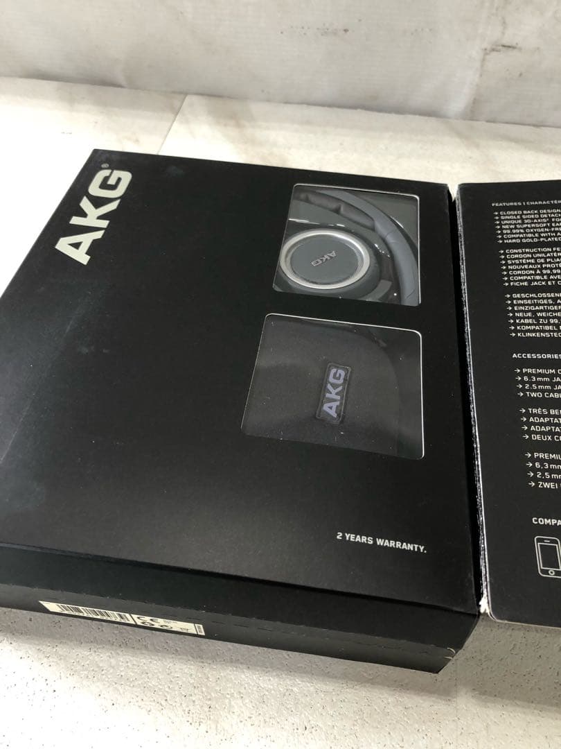 HF177【新品未開封】AKG K450 NAVY 折りたたみ式ヘッドホン