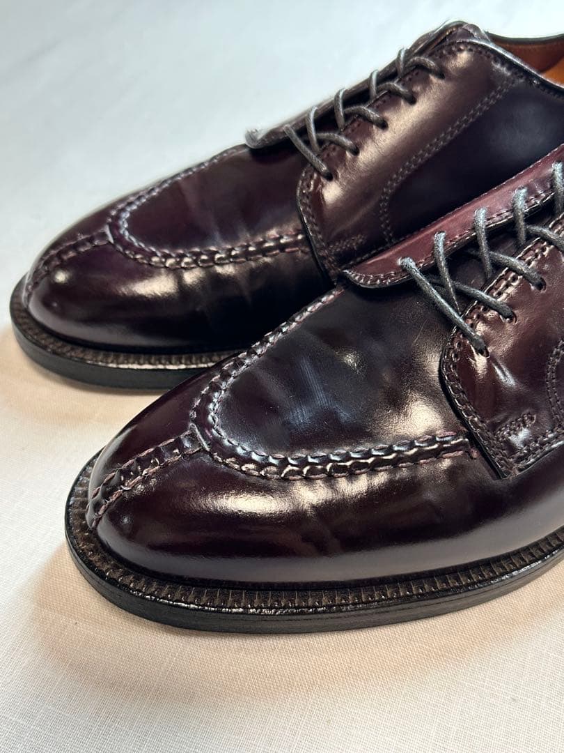 【美品良靴】ALDEN CORDVAN BURGUNDY UTIP 7D2210