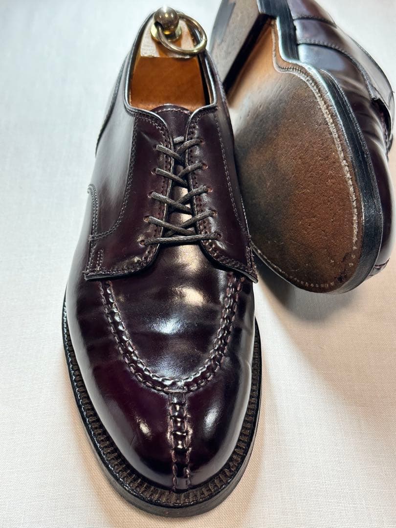 【美品良靴】ALDEN CORDVAN BURGUNDY UTIP 7D2210
