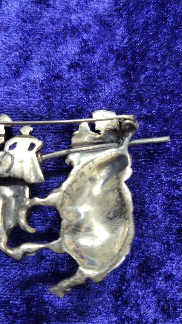 値下げ！ヴィンテージ メキシコ925 銀製 シルバーブローチ 闘牛士 繊細