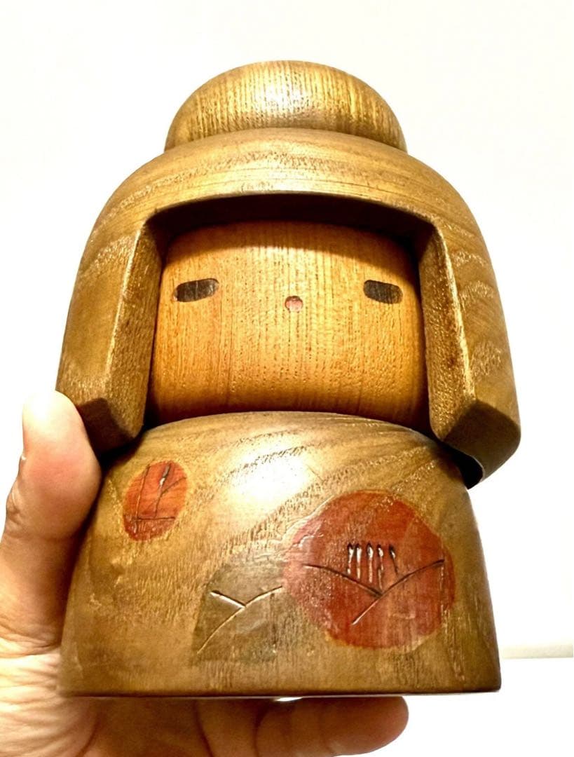 中古　こけし　人形　日本　木製　伝統　山中　三平　M2コレクション