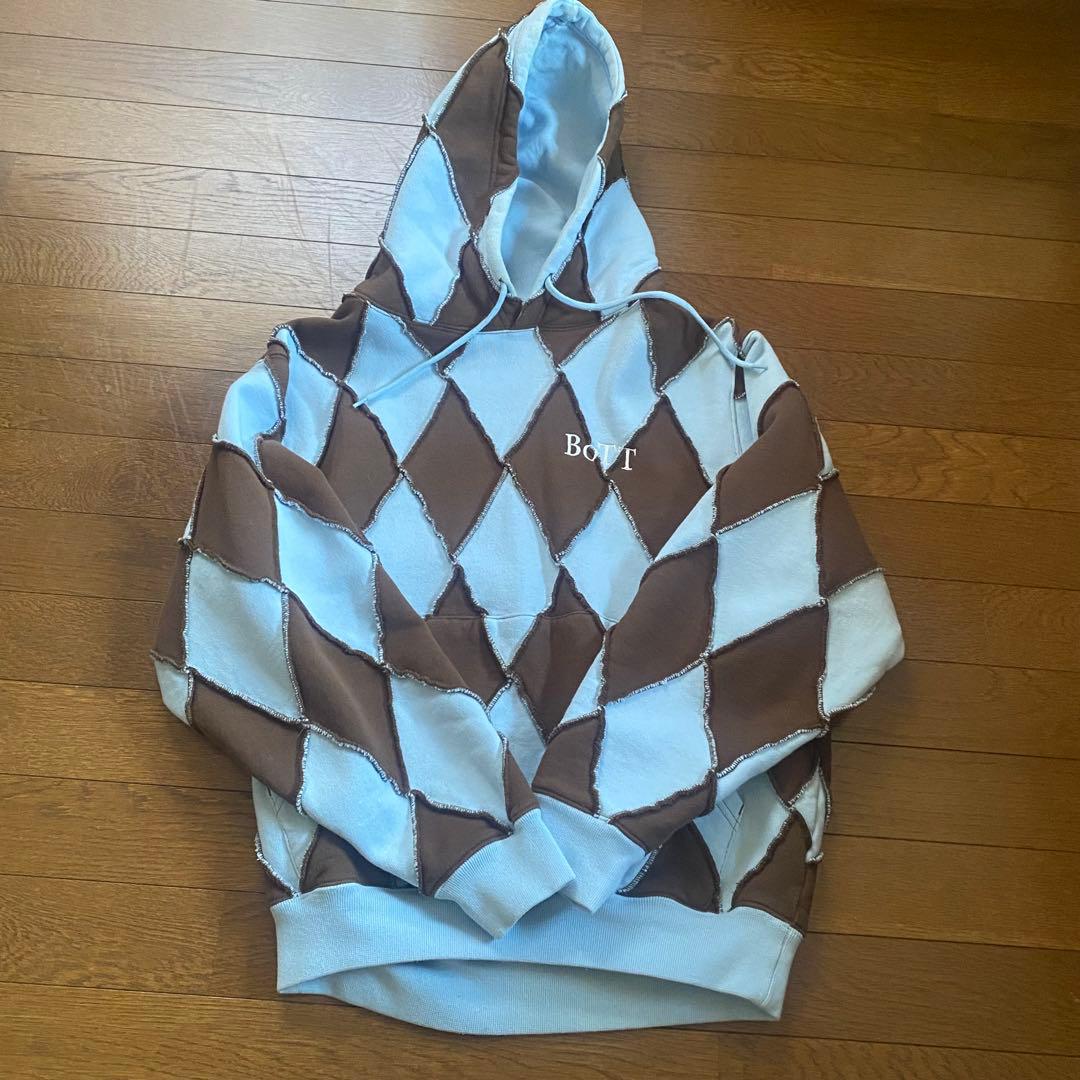 【定価33000】BoTT Patchwork Hoodie パーカー　Mサイズ