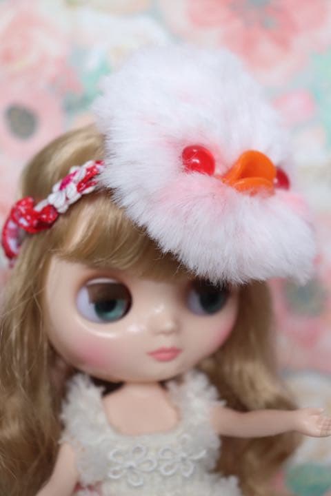 アヒルのお面　ミディブライス アウトフィット　編みぐるみ　ブライス