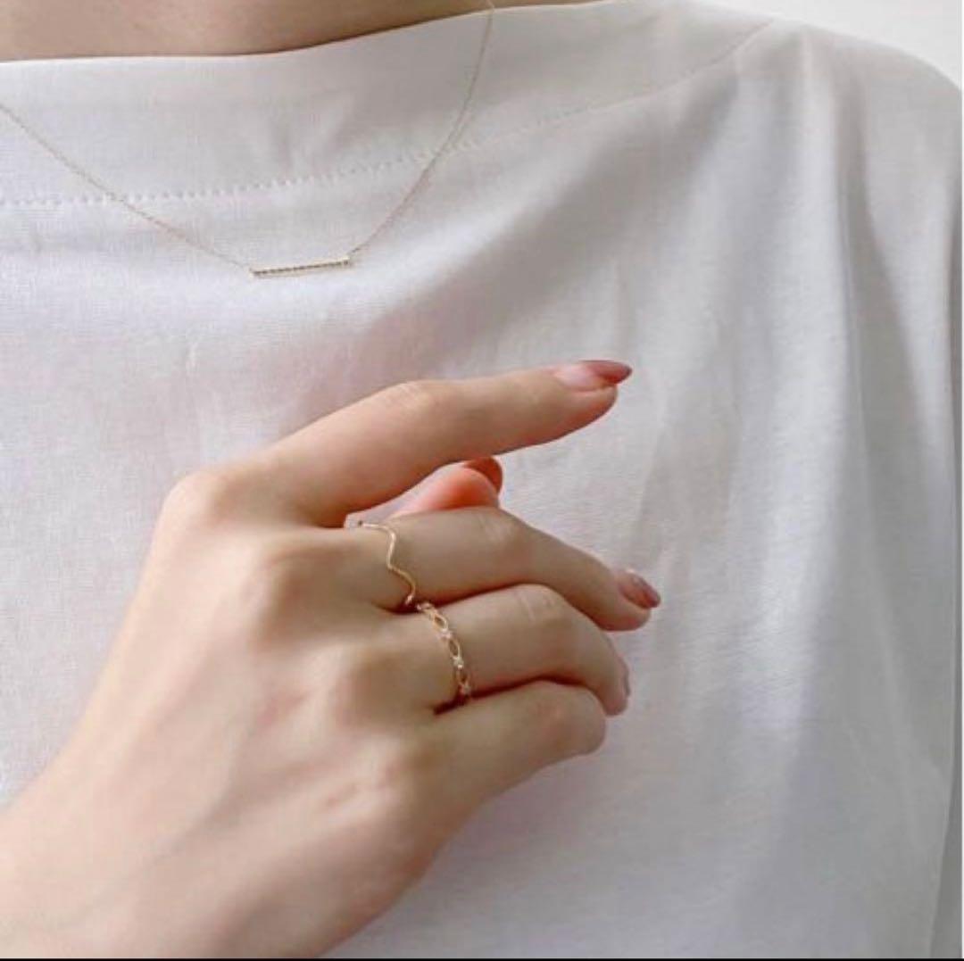 BLOOM K10YG ウェーブリング　14〜15号