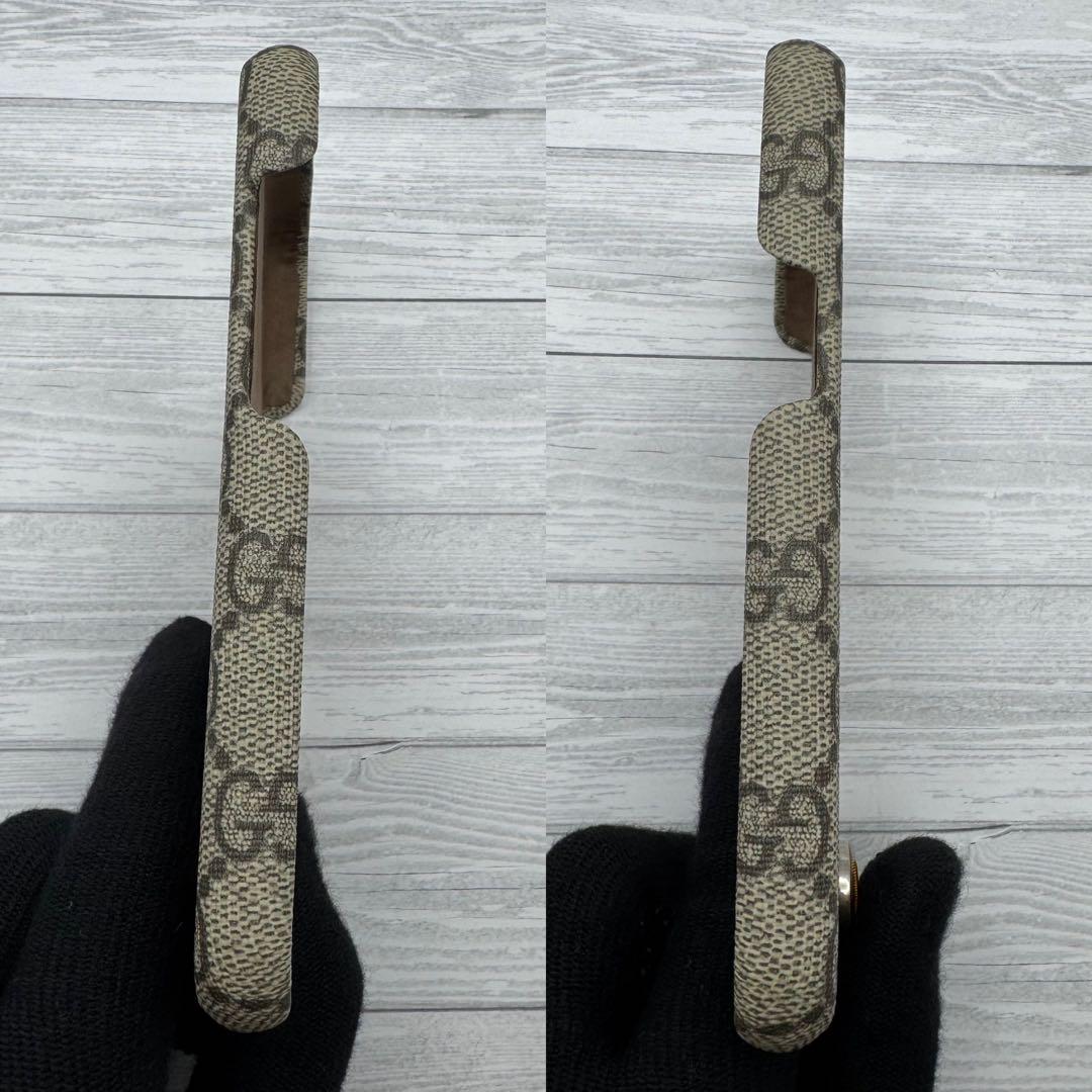 【未使用品】GUCCI　iPhone13pro　 スマホケース GGスプリーム