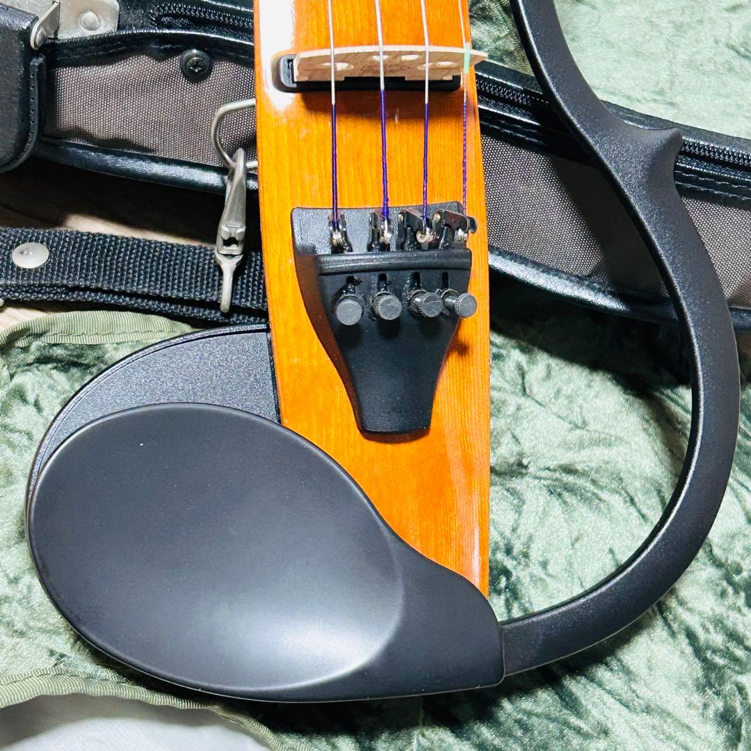 美品 YAMAHA SV-100 サイレントバイオリン 純正ケース 新品弓