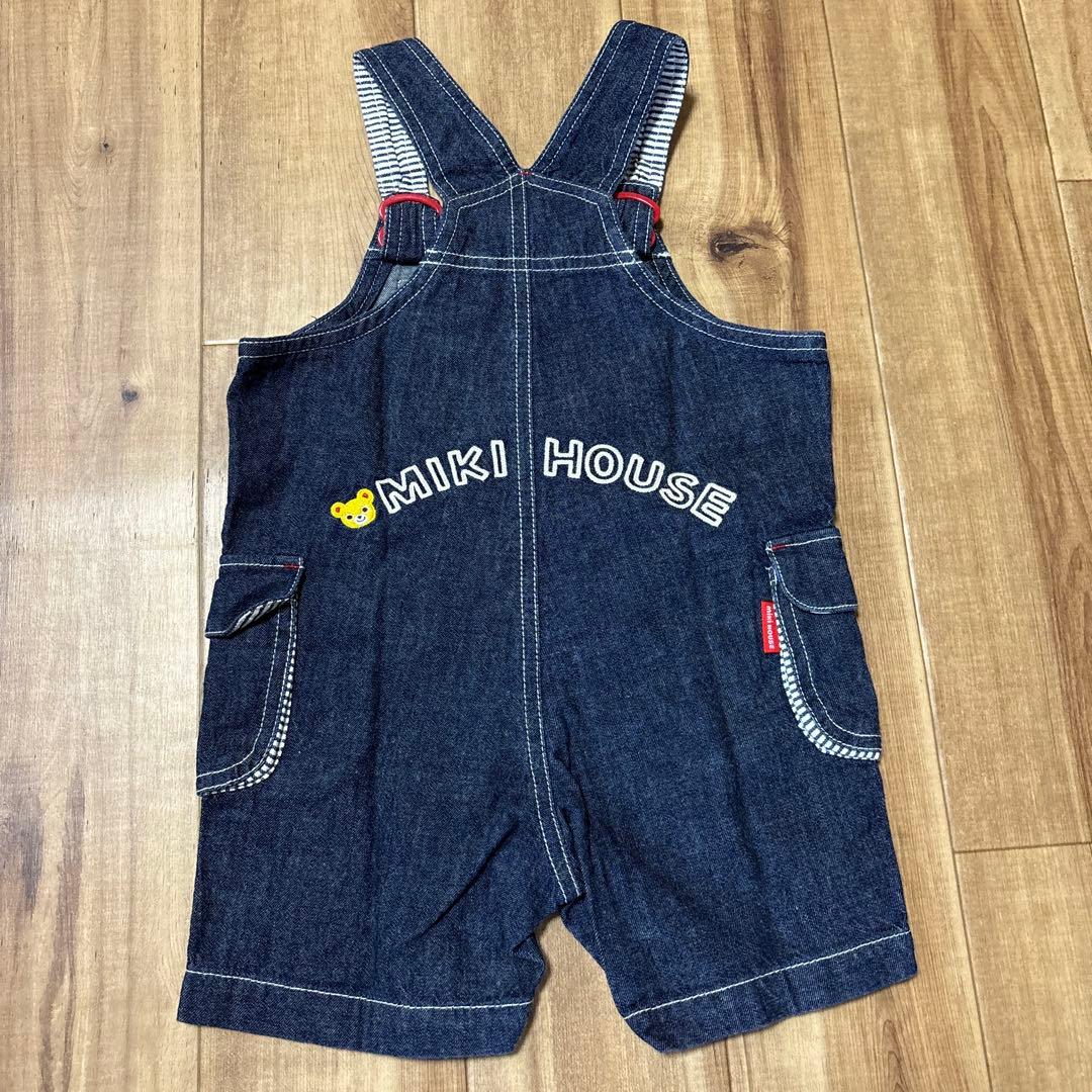MIKIHOUSE セーラーTシャツ オーバーオールセット