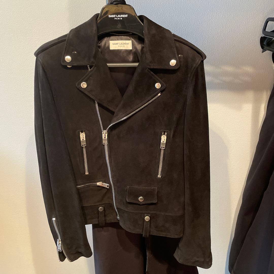 定価70万　サンローラン　レザージャケット　ライダース　エディ　スウェード