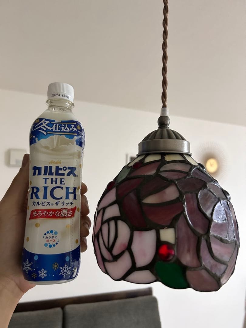 ステンドグラス ペンダントライト 3灯式