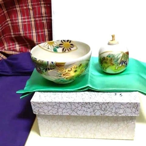 小茶碗と振出し、宮川香雲作、みち番