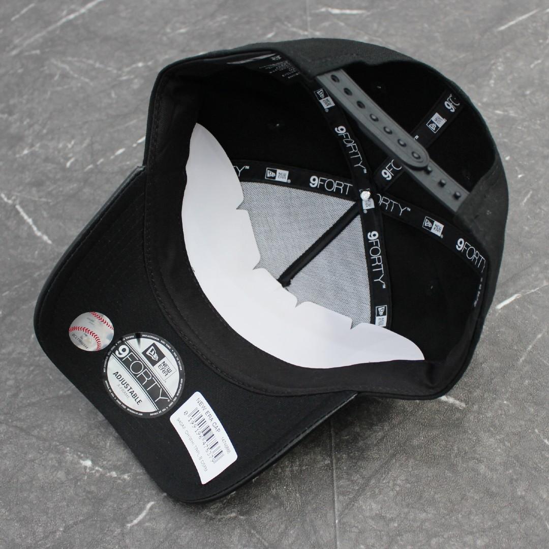 NEW ERA 9FORTY WHITE SOX CAP レザーバイザーキャップ