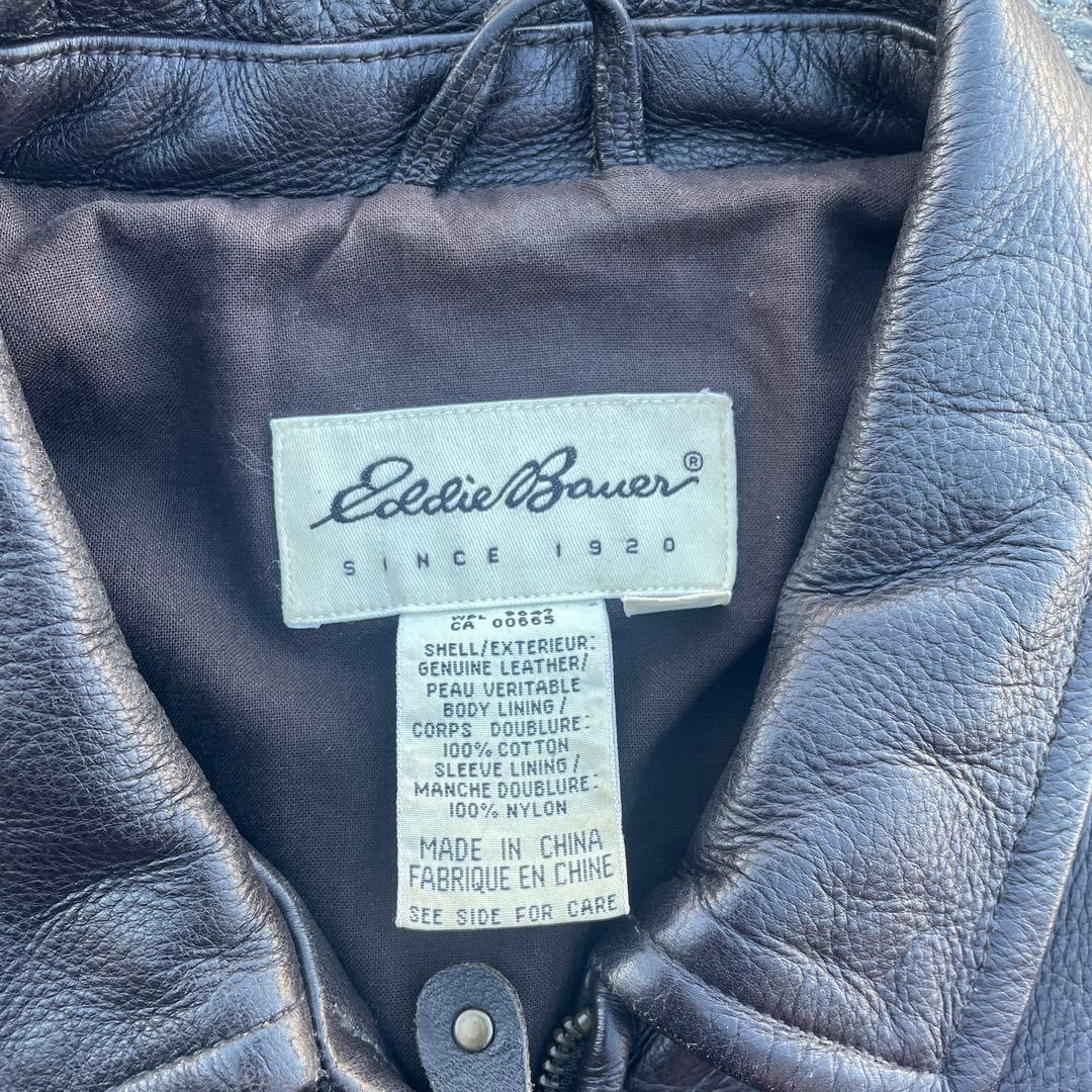 eddie bauer 2000s leather jacket 短丈 io