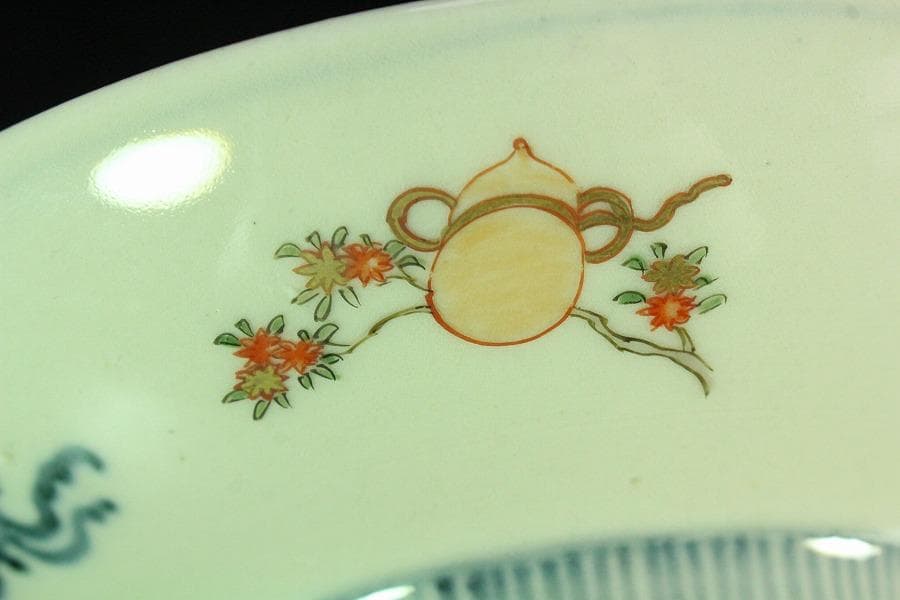 鍋島 色絵 皿 時代物(K-LC855)
