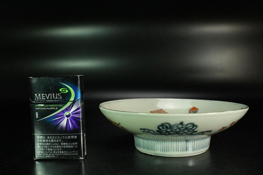 鍋島 色絵 皿 時代物(K-LC855)