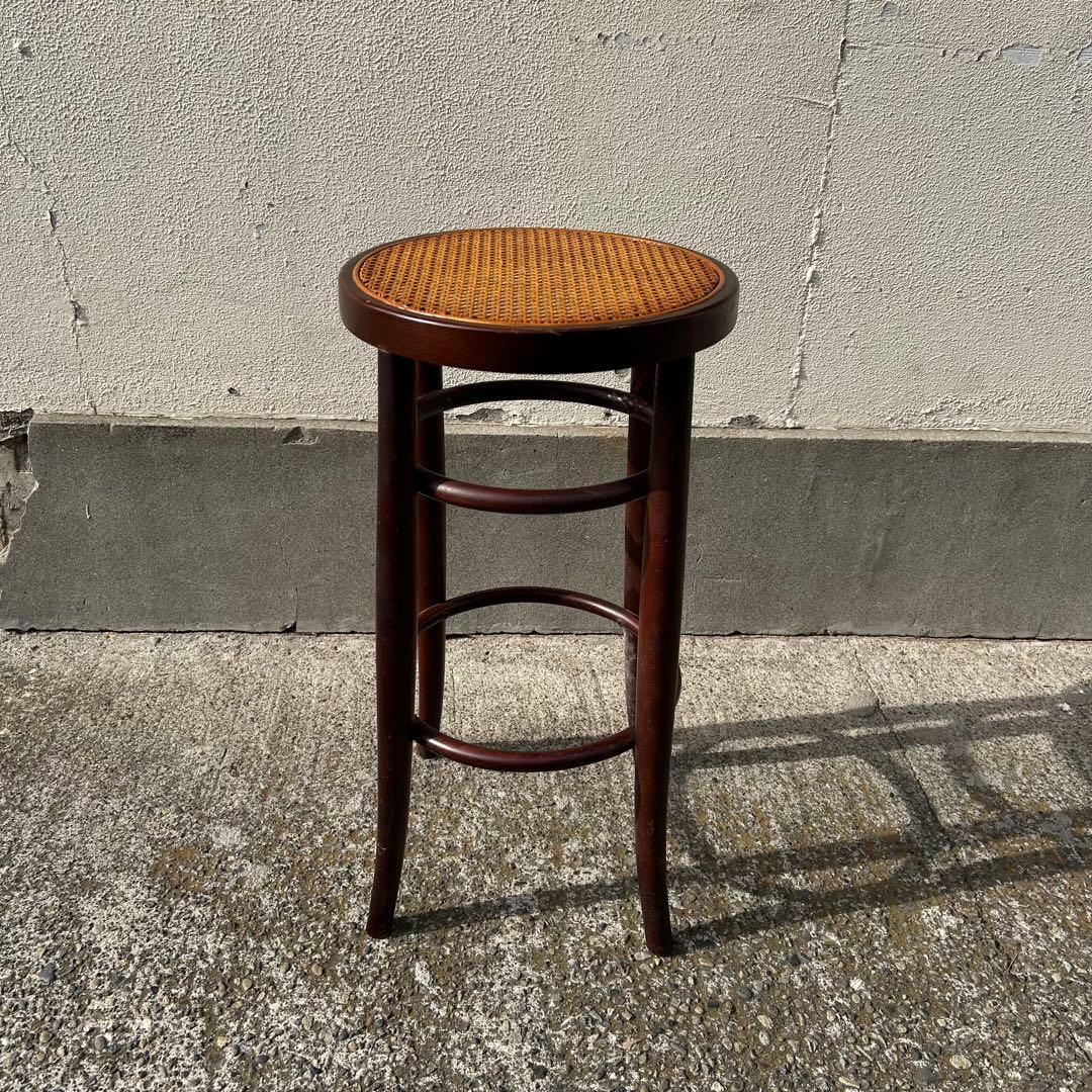 秋田木工 ベントウッドラタンスツール