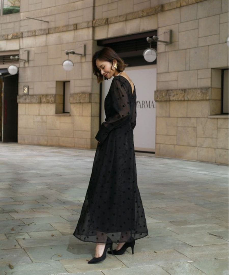 【新品未使用タグ付き】My shawty オケージョンドレス　ブラック　LEJA