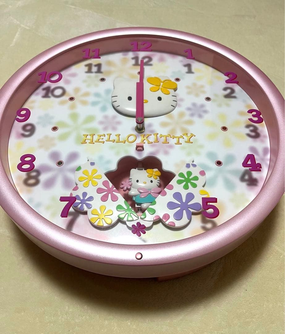 ハローキティ　掛け時計　からくり時計　サンリオ　2001'　美品♡　レア♪