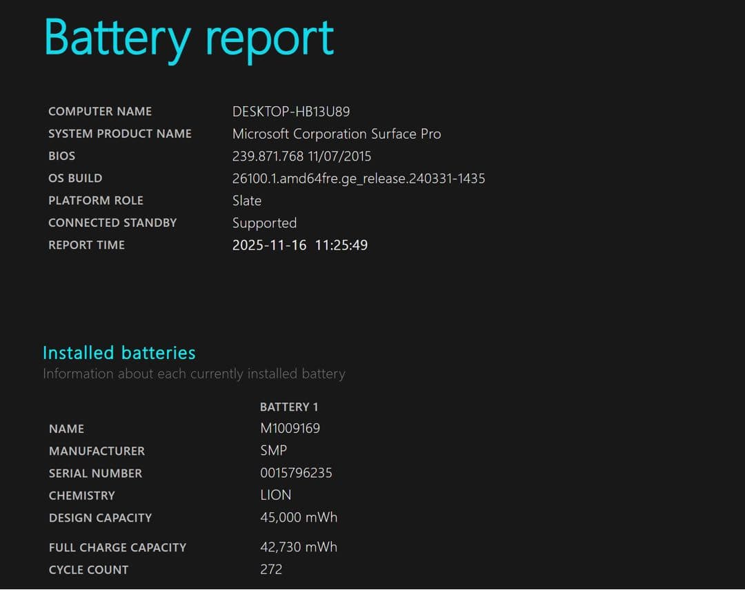 美品バッテリー良好Surface Pro 8GB/256GB i5