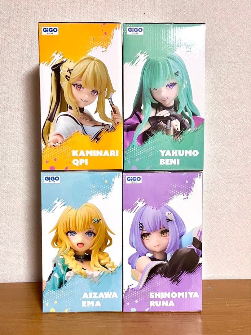 GIGO限定 ぶいすぽっ！フィギュア 藍沢エマ 紫宮るな 八雲べに 神成きゅぴ