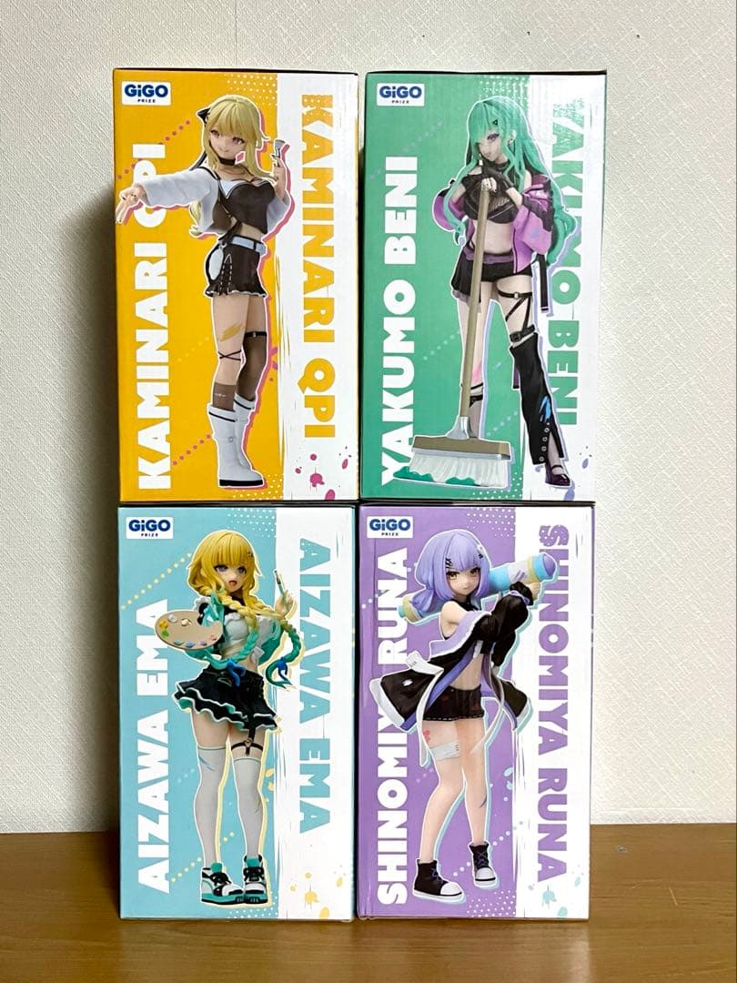 GIGO限定 ぶいすぽっ！フィギュア 藍沢エマ 紫宮るな 八雲べに 神成きゅぴ