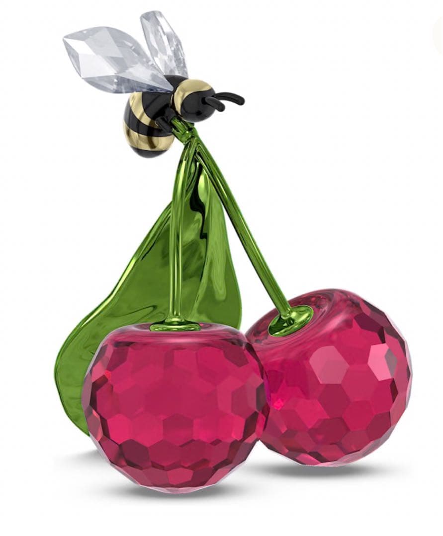 【新品・未使用】SWAROVSKI スワロフスキー　Idylliaビー＆チェリー