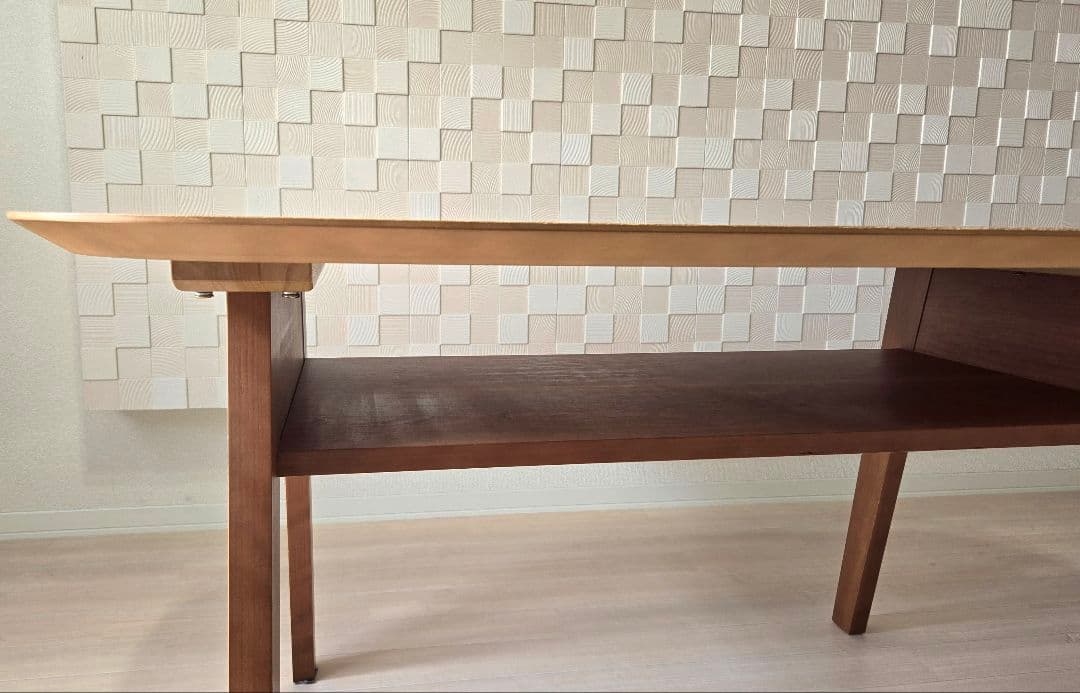 【天板66cm】国産木製ダイニングテーブル