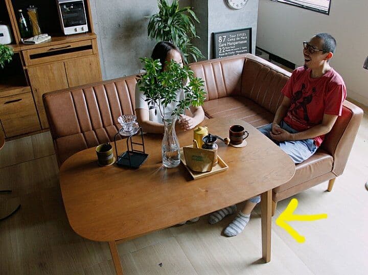 【天板66cm】国産木製ダイニングテーブル