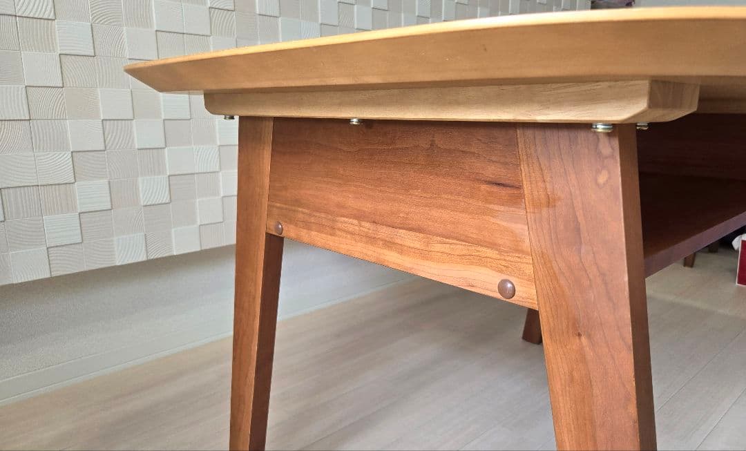 【天板66cm】国産木製ダイニングテーブル