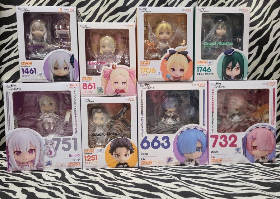 新品未開封　Re:ゼロから始める異世界生活 全種8体