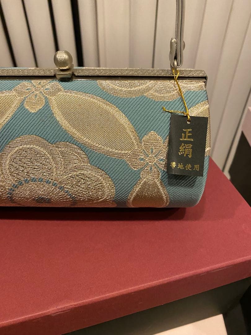 未使用 草履バッグセット 帯地 成人式 結婚式 振袖 卒業式 袴 くすみカラー