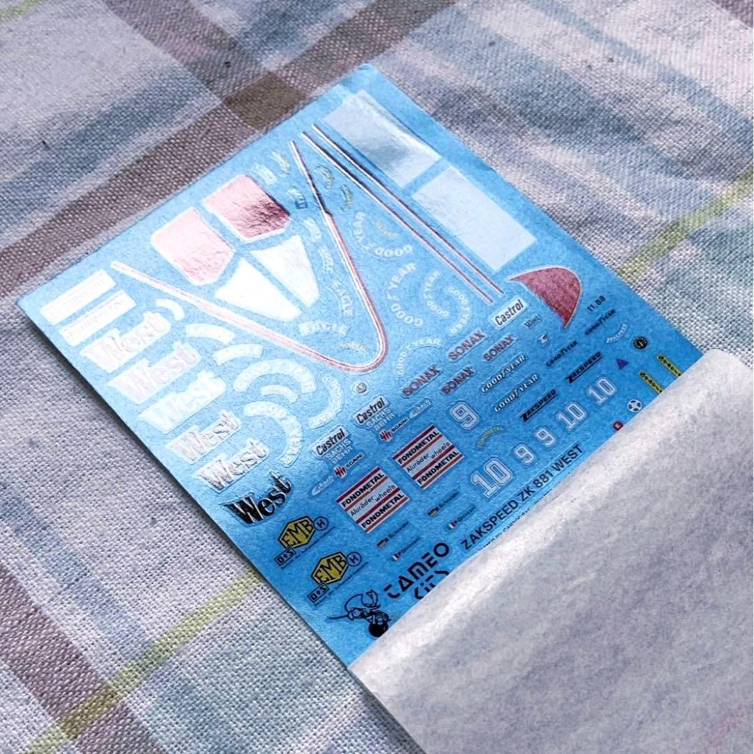 当時モノ タメオ 1/43 ザクスピード881 1988 モナコGP Tameo