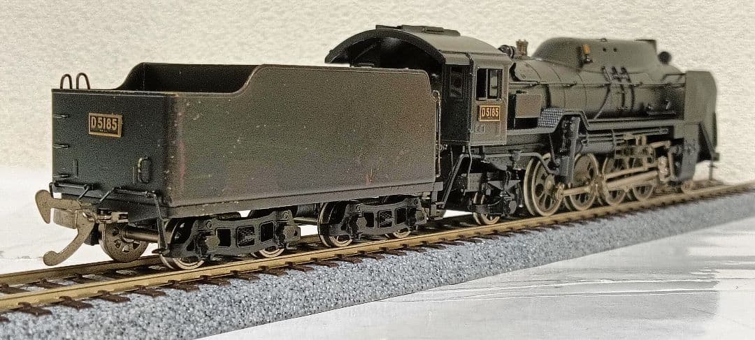 HOゲージ カツミ Ｄ51半流蒸気機関車、カンモーター、メンテナンス済